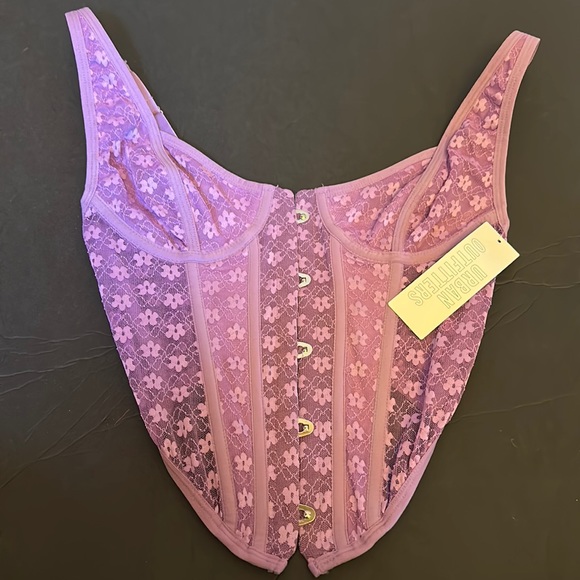 Urban Outfitters Tops - Urban Outfitters Purple lace Corset Sz Small